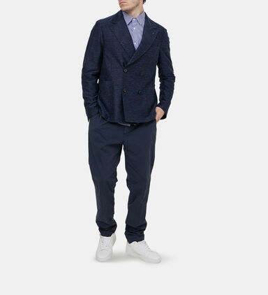 Cotton Linen Piquet Blazer