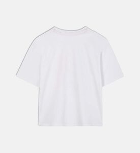 تيشيرت قصير الأكمام بطبعة شعار