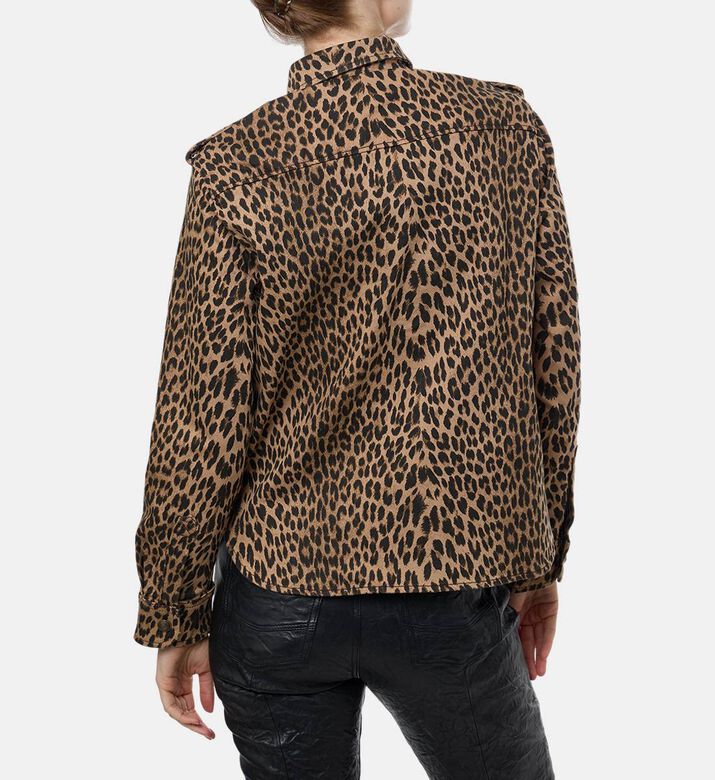 Zadig et Voltaire Leopard-print Button Closure Shirt, Model View