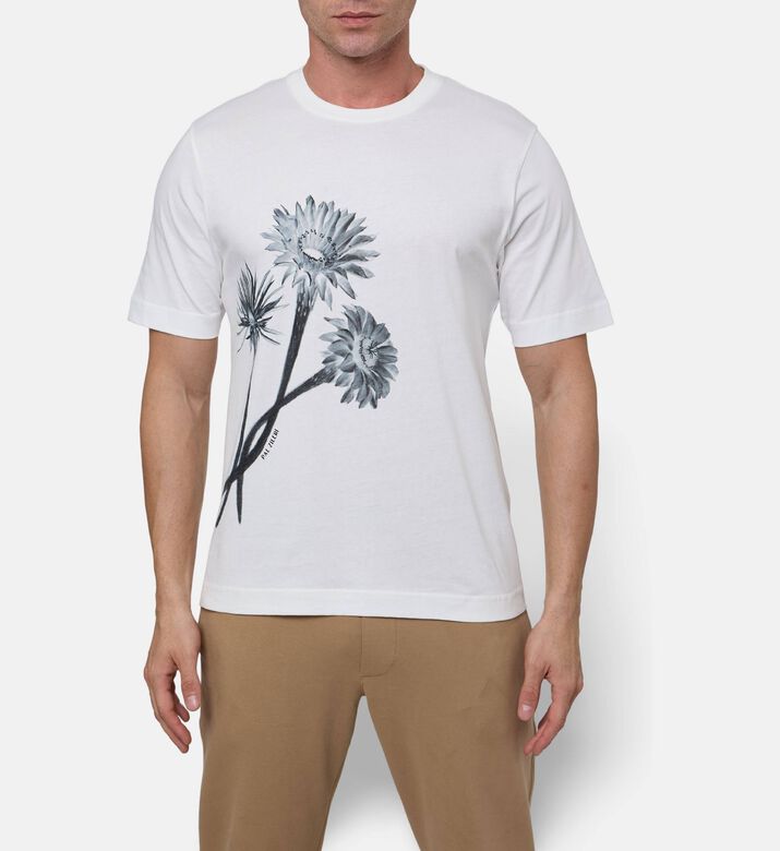 Pal Zileri Flower-print T-shirt, Model View