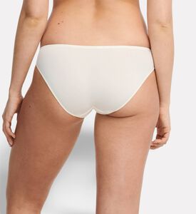 Chantelle Embroidered Mesh Briefs, Ivory, L, Model View