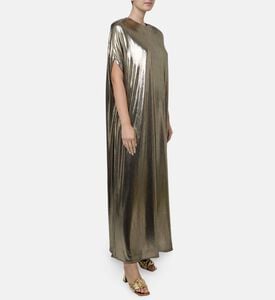 I Am The Company Nour Gold Foil Abaya, Model View