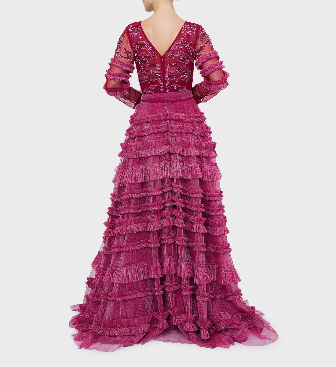 Long shop ruffle dress