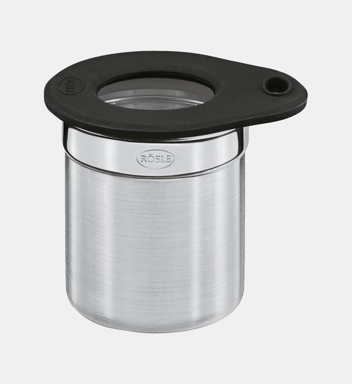Roesle Jar With Silicone, Silver, 5cm, Packshot View Roesle Jar With Silicone, Silver, 5cm, Packshot View
