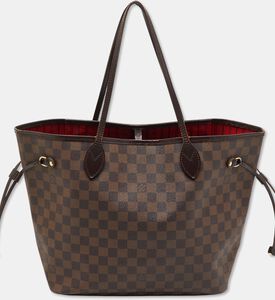 Louis Vuitton Preowned Louis Vuitton Damier Ebene Canvas Neverfull Bag, Packshot View