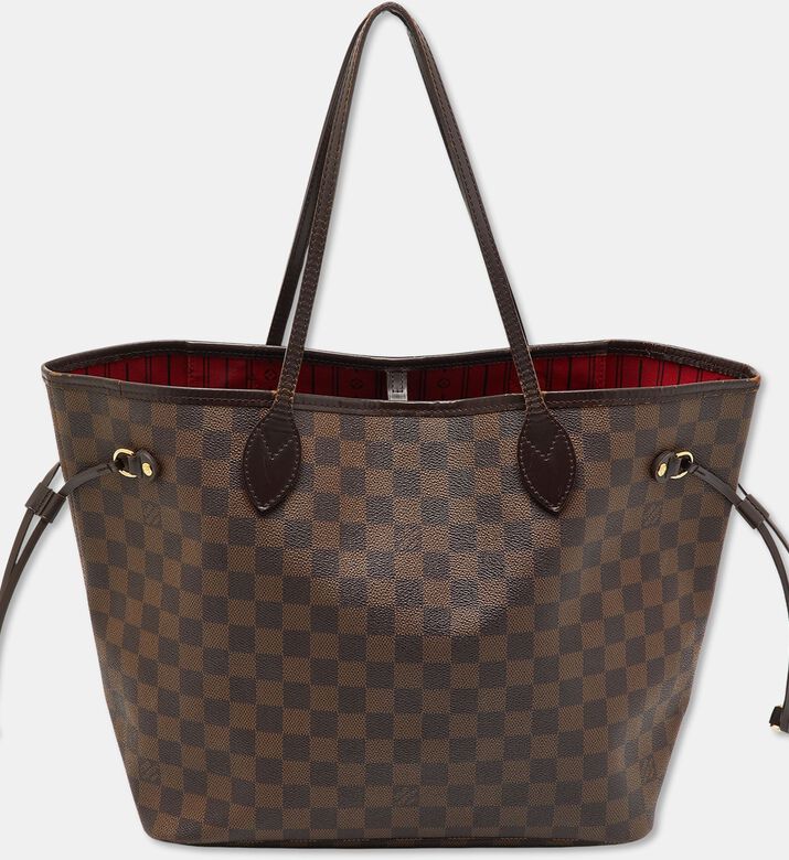 Louis Vuitton Preowned Louis Vuitton Damier Ebene Canvas Neverfull Bag, Packshot View