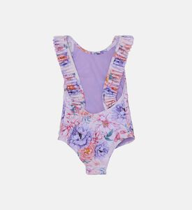 بدلة سباحة قطعة واحدة بطبعة أزهار