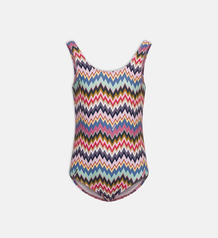 Zigzag-print One-piece Swimsuit