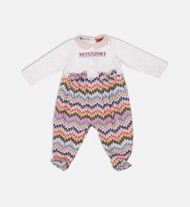 طقم قطن بطبعة متعرجة قطعتين