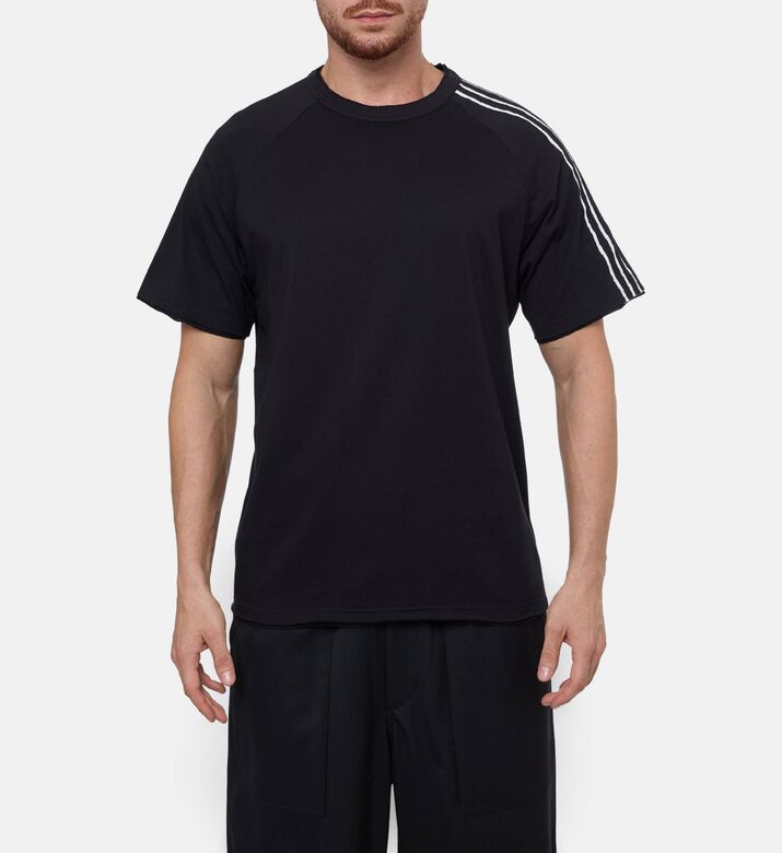 Y-3 Stripe-print Short-sleeve T-shirt, Model View