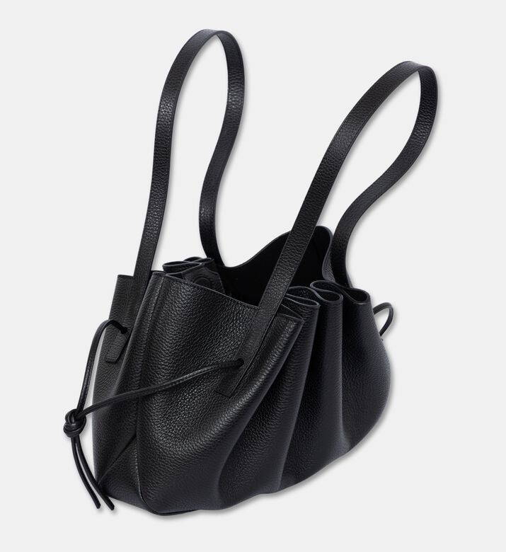 Yuzefi Bag Scallop Shoulder Pgl, Black, Packshot View