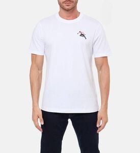 Diesel Graphic-print Crewneck T-shirt, White, S, Model View