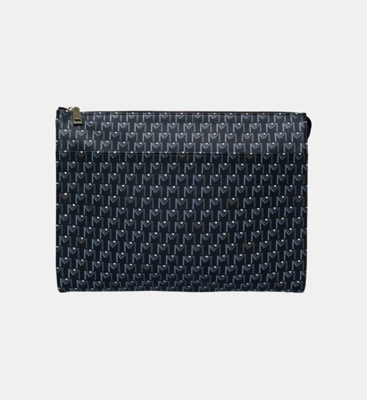 Vegan Leather Monogram Laptop Pouch