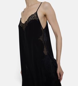 Mes Demoiselles Balma Silk Flared Dress, Model View