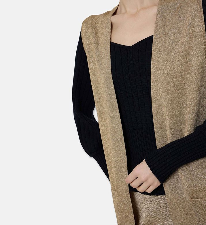 Luisa Spagnoli Oversized V-neck Vest, Model View