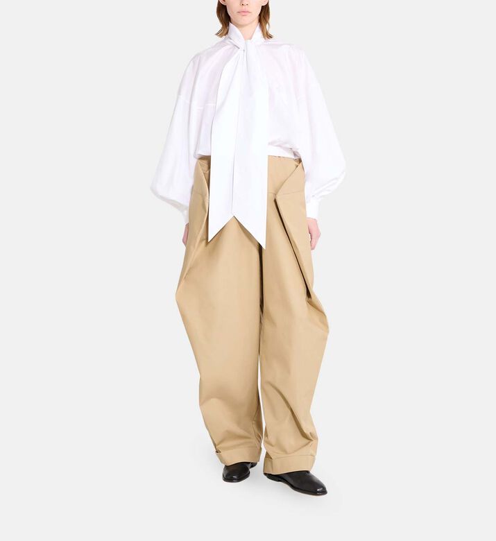 Button-down Ankle-length Pants