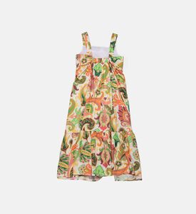 فستان طويل بطبعة بيزلي