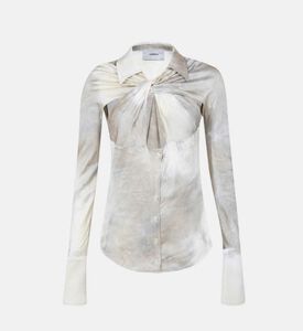 قطع خارج قميص بأكمام طويلة