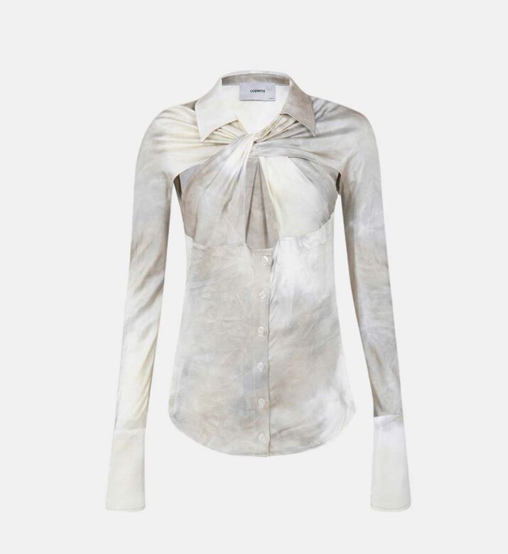Cut-out Long Sleeved Shirt