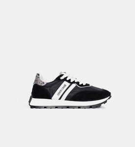 Logo Printed Lace-up Leather Sneakers