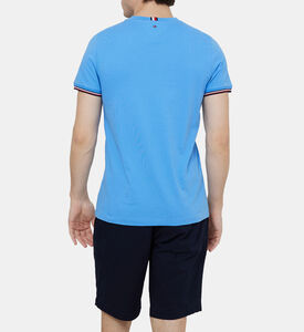 تيشيرت قطن بخطوط عريضة بلوغو