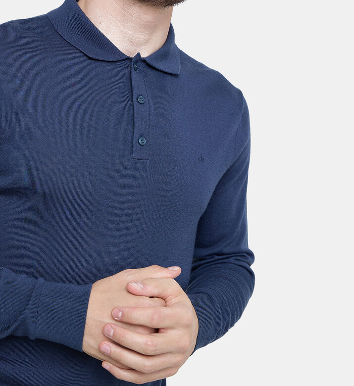 سويت شيرت بولو بصوف ميرينو