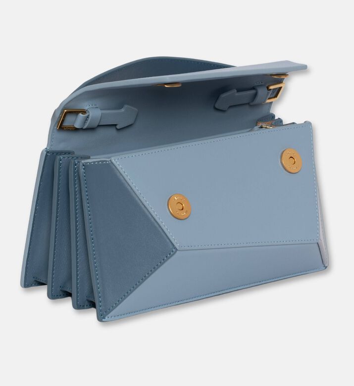 Mlouye Naomi Calf Leather Bag, Azure, Packshot View