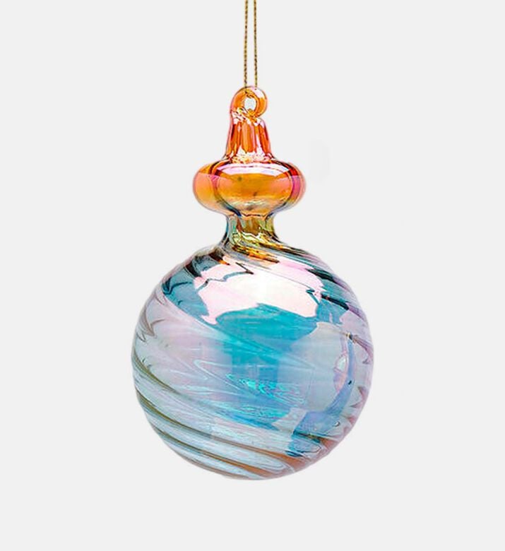 Edg Glass Two-toned Ball Ornament, Packshot View