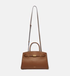 Demellier The Midi Hudson Crossbody Bag, Light-brown, Packshot View