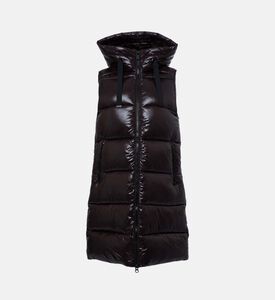 Save the Duck Padded Sleeveless Hooded Vest, Brown, S, Packshot View