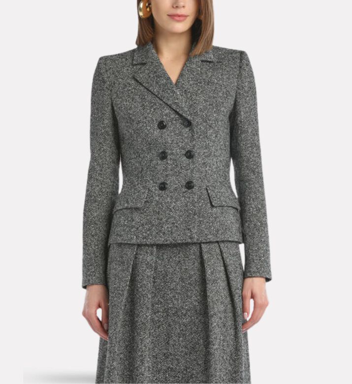Luisa Spagnoli Stencil Slim-fit Jacket, Model View