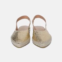 Silver Slingback Slippers