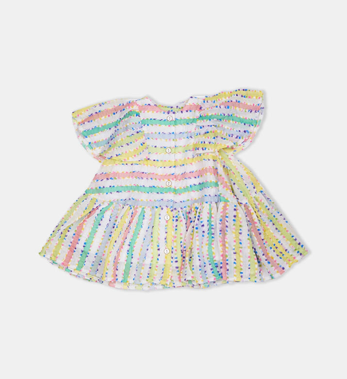 فستان ربيعي بقوس قزح متوهج للبنات فستان ربيعي بقوس قزح متوهج للبنات