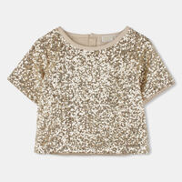 Sequined Short-sleeve T-shirt
