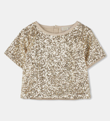 Sequined Short-sleeve T-shirt