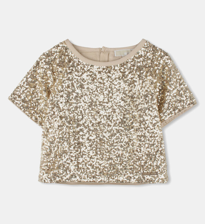 Sequined Short-sleeve T-shirt