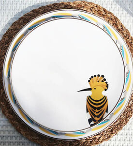 Silsal Sarb Dinner Plate - Hoopoe, Packshot View