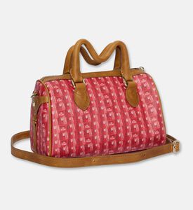 Manc Mayfair Monogram Duffle Bag, Red, Packshot View