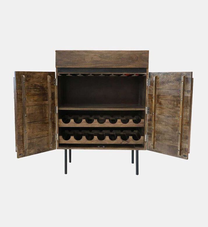 Home Deco and More Delphine Wooden Bar Cabinet, Packshot View Home Deco and More Delphine Wooden Bar Cabinet, Packshot View