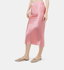 Tarra High-waisted Silk Skirt