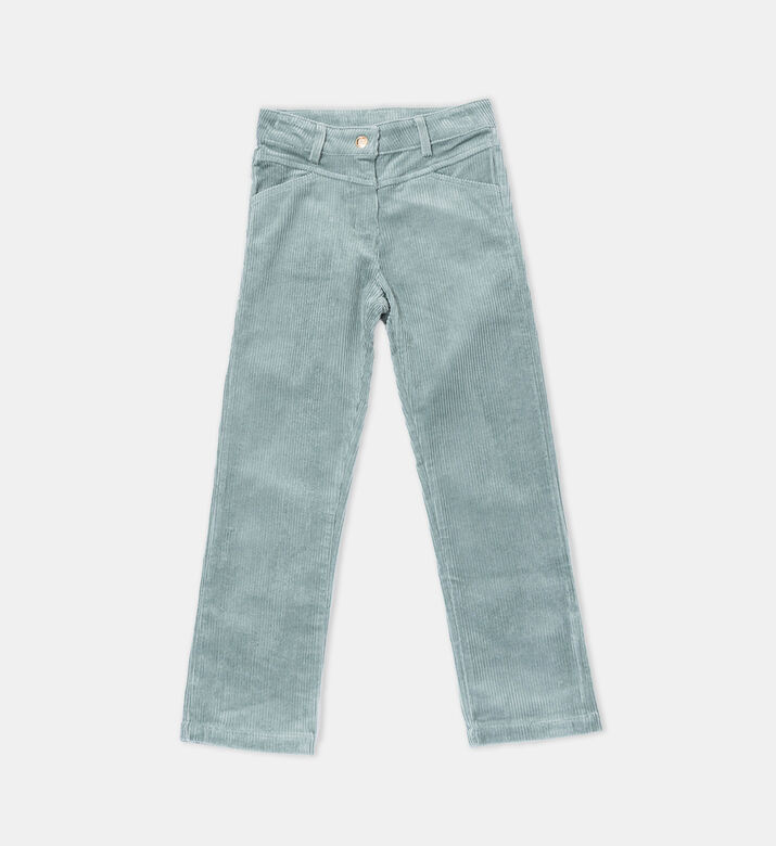 Ribbed Straight-leg Trousers