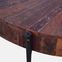 طاولة قهوة حديد بتصميم شمس مشعة 124 × 81 × 41 سم
