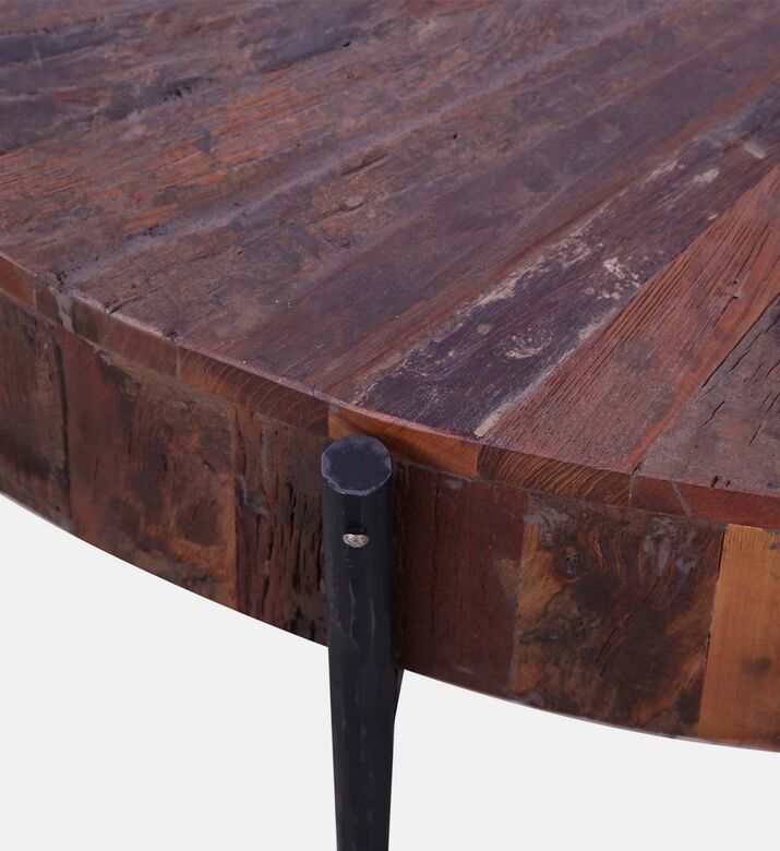 Sunburst Iron Coffee Table 124 X 81 X 41 Cm
