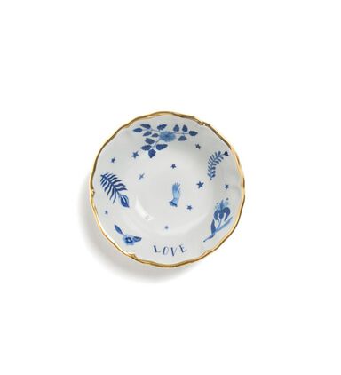 Floral Decal Porcelain Plate