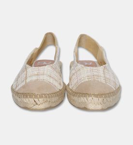 Salvi Tweed Slingback Espadrille Flat, Packshot View