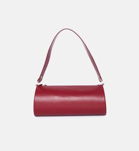 Tube Cylindric Leather Handle Bag