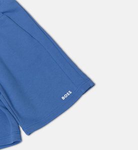 Elastic Waistband Embroided Logo Slip Pockets Shorts