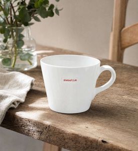 Sagaform Bonjour Porcelain Bucket Mug - 13 X 10.4 X 8.4 Cm, Sweetie, Model View