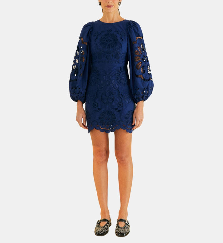 Flowery Richelieu Mini Dress