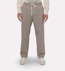 MM6 Drawstring Closure Regular-fit Pants, Model View